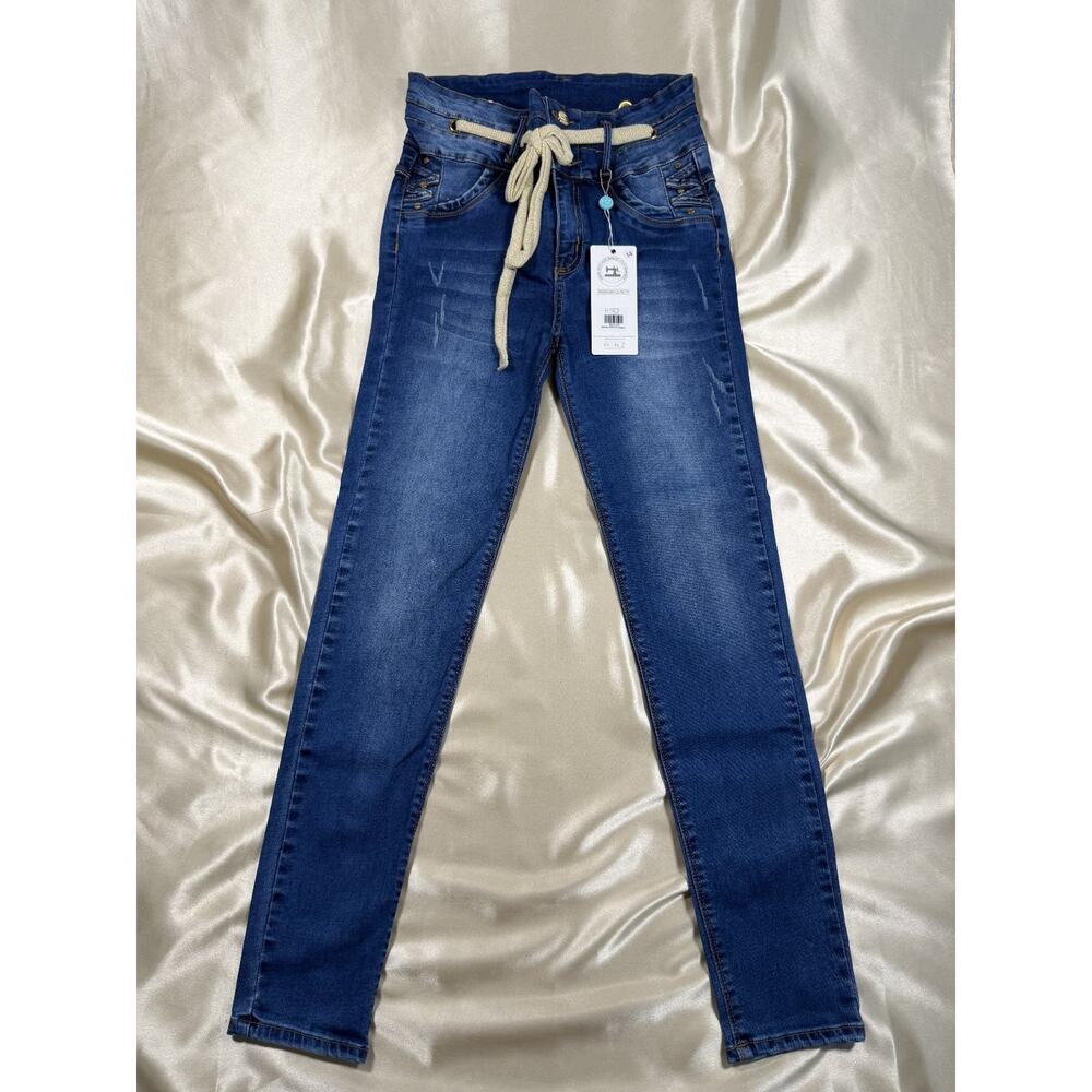 Tummy Control Colombian Jeans Butt Lift Size 14 Slim‎ Fit Denim